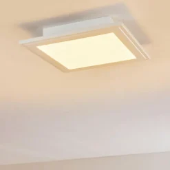 Plafonnier Voisines LED Blanc, 1 lumière, Télécommandes, Changeur de couleurs