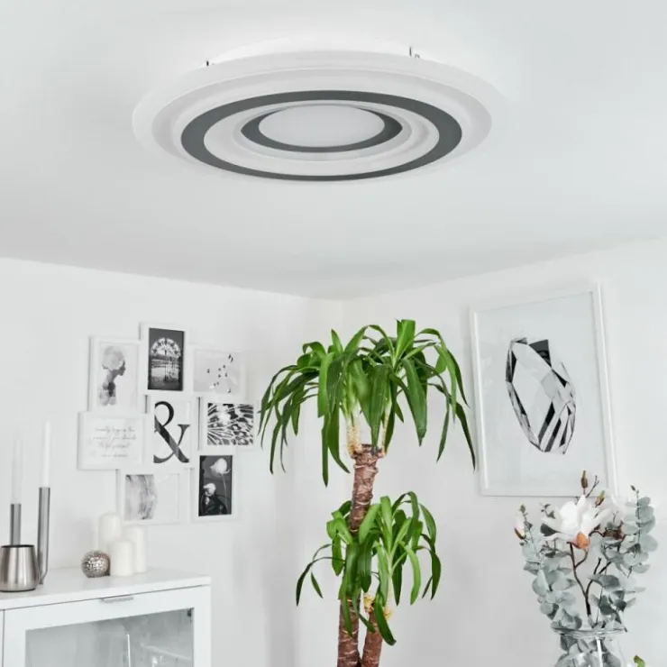 hofstein Éclairage Led|Plafonnier Wawo LED Blanc, 1 lumière, Télécommandes