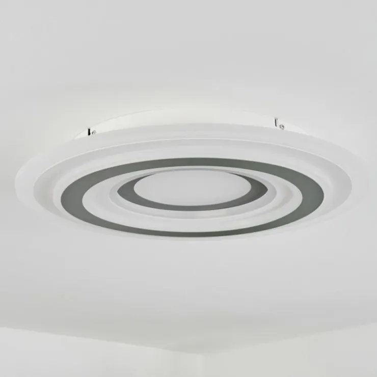 hofstein Éclairage Led|Plafonnier Wawo LED Blanc, 1 lumière, Télécommandes