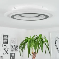 hofstein Éclairage Led|Plafonnier Wawo LED Blanc, 1 lumière, Télécommandes