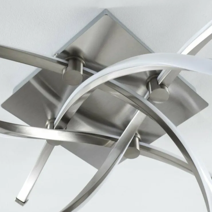 hofstein Éclairage Led|Plafonnier Wellington LED Aluminium, 4 lumières