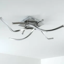 hofstein Éclairage Led|Plafonnier Wellington LED Aluminium, 4 lumières