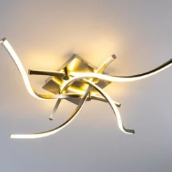 hofstein Éclairage Led|Plafonnier Wellington LED Aluminium, 4 lumières