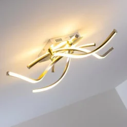 hofstein Éclairage Led|Plafonnier Wellington LED Aluminium, 4 lumières
