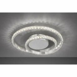 Luminaires Wofi Éclairage Led|Plafonnier Wofi ALBERTA LED Aluminium brossé, 1 lumière
