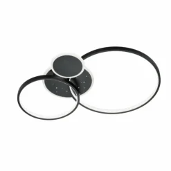 Luminaires Wofi Éclairage Led|Plafonnier Wofi-Leuchten KIAH LED Noir, 1 lumière
