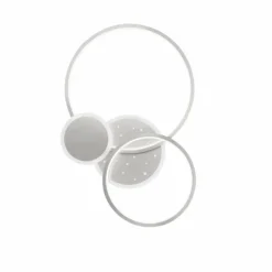Luminaires Wofi Éclairage Led|Plafonnier Wofi-Leuchten KIAH LED Argenté, 1 lumière