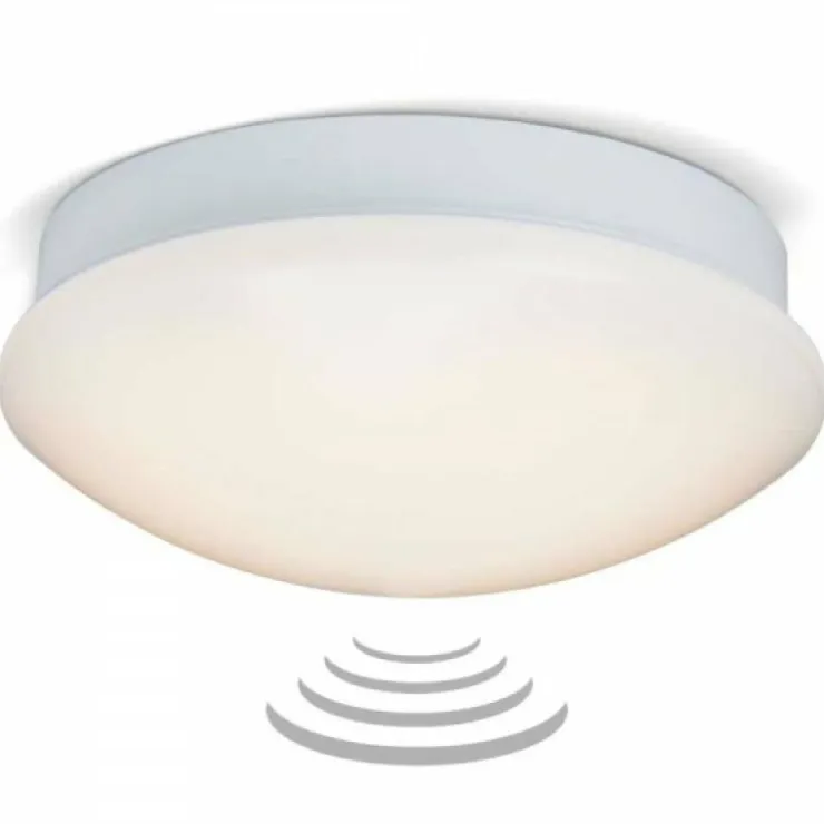 Luminaires Brilliant Éclairage Led|Plafonnier/Applique murale Brilliant Fakir LED Blanc, 1 lumière, Détecteur de mouvement