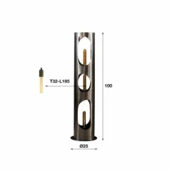 hofstein Lampadaires Et Lampes Sur Pied|Pocinho Lampadaire Noir, 3 lumières