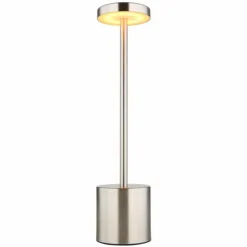 Luminaires Globo Lighting Lampes À Poser|Polina Lampe à poser LED Nickel mat, 1 lumière