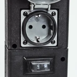 Prises électriques d'extérieur Gervais Gris, Noir