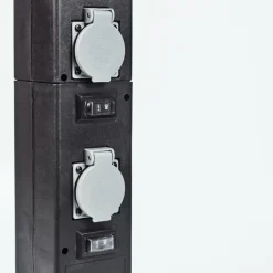 Prises électriques d'extérieur Gervais Gris, Noir