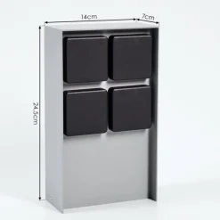 Prises électriques d'extérieur Reigolil Gris, Noir