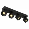 Luminaires Globo Lighting Éclairage Led|Rae Plafonnier LED Noir, 4 lumières
