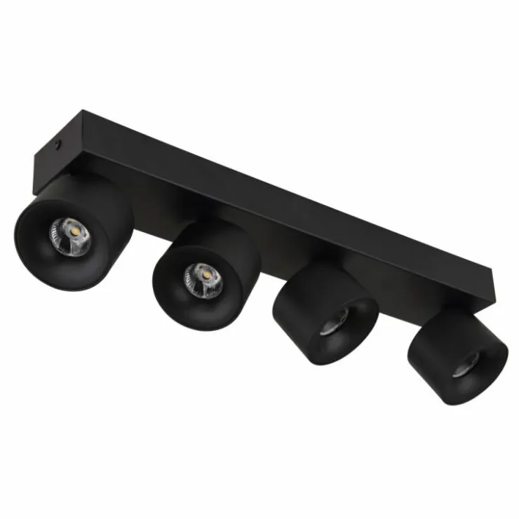 Luminaires Globo Lighting Éclairage Led|Rae Plafonnier LED Noir, 4 lumières