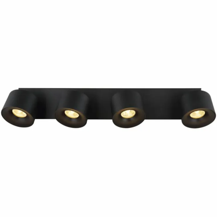 Luminaires Globo Lighting Éclairage Led|Rae Plafonnier LED Noir, 4 lumières