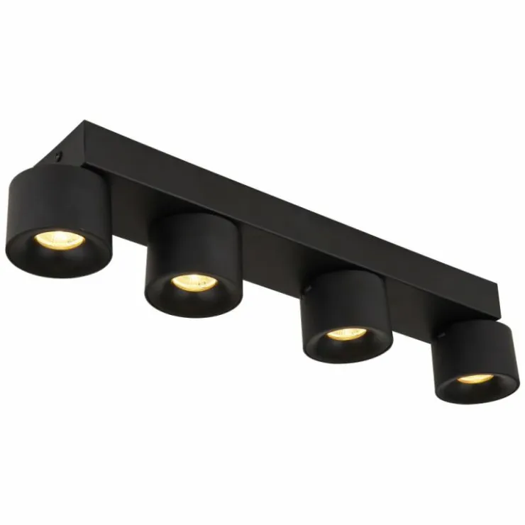 Luminaires Globo Lighting Éclairage Led|Rae Plafonnier LED Noir, 4 lumières