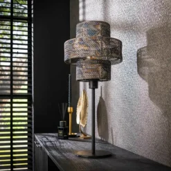 hofstein Lampes À Poser|Reimonde Lampe à poser Brun, Noir, 1 lumière