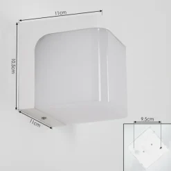 hofstein Appliques|Rezar Applique murale LED Blanc, 1 lumière