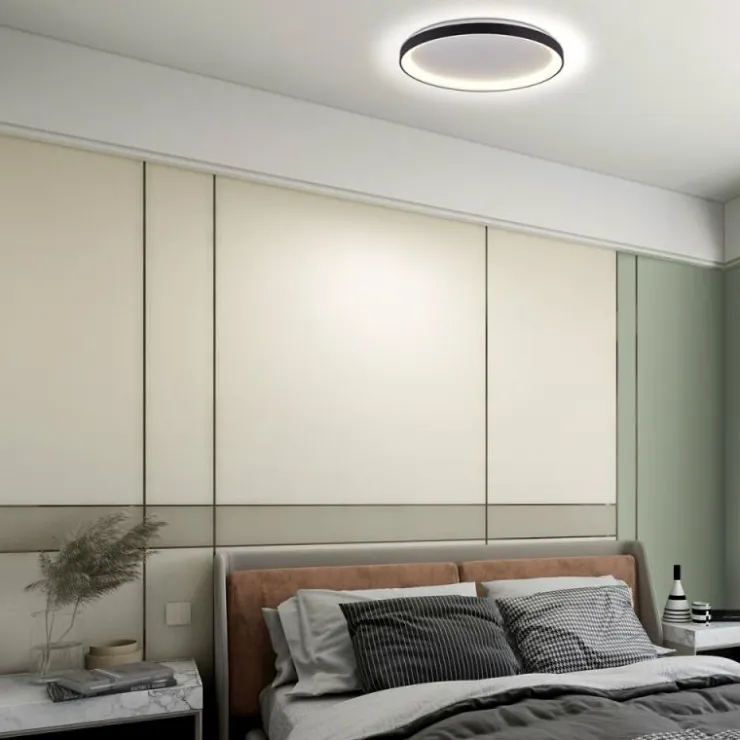 Luminaires Steinhauer Éclairage Led|Ringlede Plafonnier LED Noir, 1 lumière