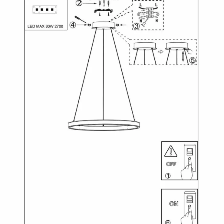 Luminaires Steinhauer Éclairage Led|Ringlux Suspension LED Noir, 2 lumières