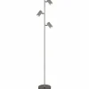 Luminaires Globo Lighting Lampadaires Et Lampes Sur Pied|Robby Lampadaire Chrome, Noir, 3 lumières