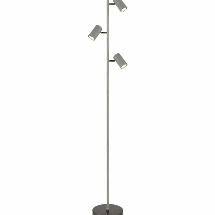 Luminaires Globo Lighting Lampadaires Et Lampes Sur Pied|Robby Lampadaire Chrome, Noir, 3 lumières