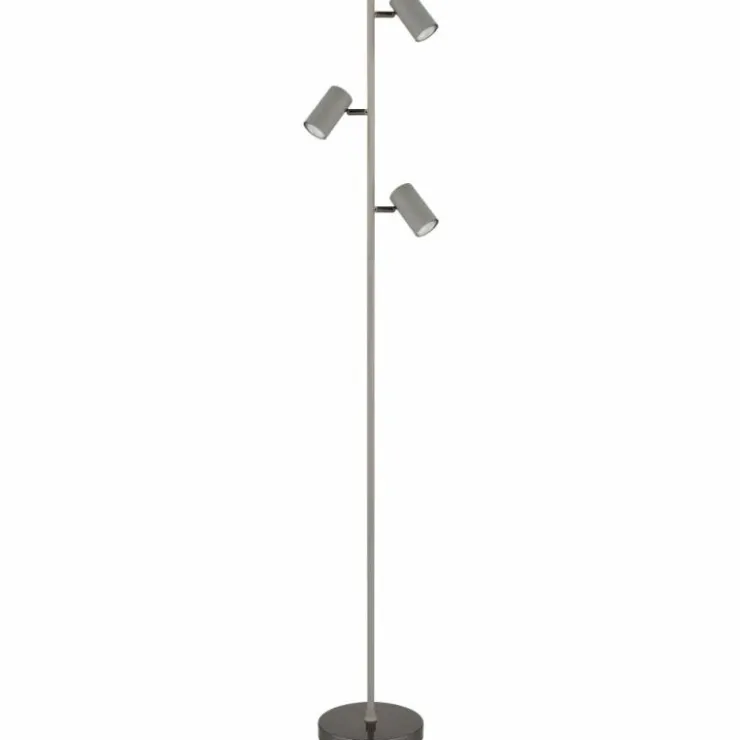 Luminaires Globo Lighting Lampadaires Et Lampes Sur Pied|Robby Lampadaire Chrome, Noir, 3 lumières