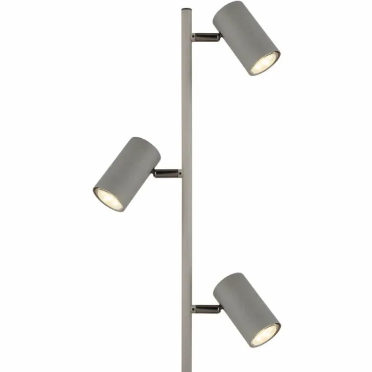 Luminaires Globo Lighting Lampadaires Et Lampes Sur Pied|Robby Lampadaire Chrome, Noir, 3 lumières