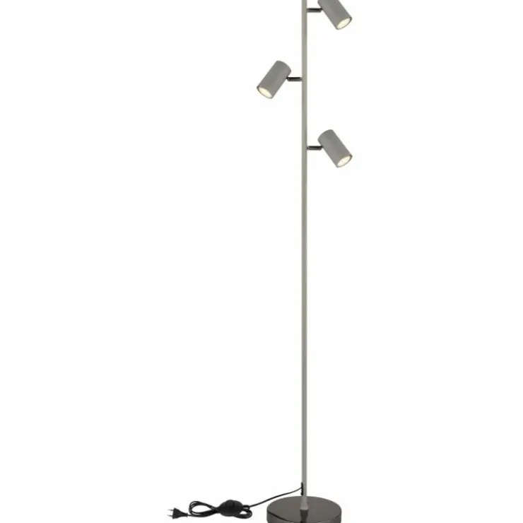 Luminaires Globo Lighting Lampadaires Et Lampes Sur Pied|Robby Lampadaire Chrome, Noir, 3 lumières