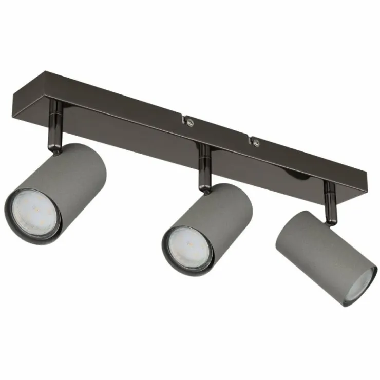 Luminaires Globo Lighting Spots Et Projecteurs|Robby Plafonnier, Spot de plafond, Applique murale, Spot mural Chrome, Noir, 3 lumières