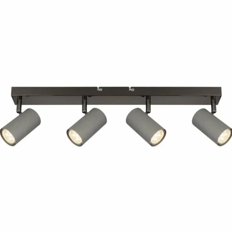 Luminaires Globo Lighting Spots Et Projecteurs|Robby Plafonnier, Spot de plafond, Applique murale, Spot mural Chrome, Noir, 4 lumières
