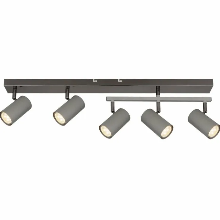 Luminaires Globo Lighting Spots Et Projecteurs|Robby Plafonnier, Spot de plafond, Applique murale, Spot mural Chrome, Noir, 5 lumières