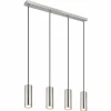 Luminaires Globo Lighting Suspensions|Robby Suspension Nickel mat, 4 lumières