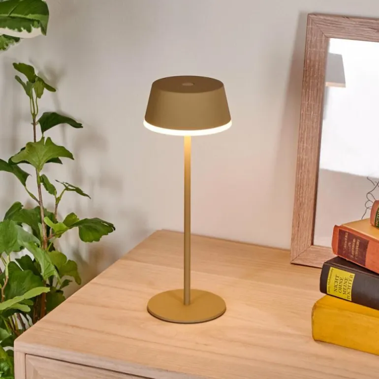 Romdrup Lampe de table d'extérieur, Lampe à poser LED Sable, 1 lumière