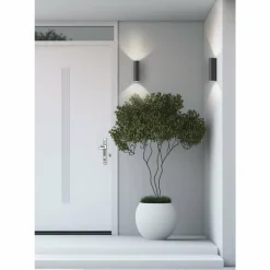 Runding Luminaire Up & Down, Applique murale Luminaires LCD LED Anthracite, 2 lumières