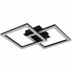 Luminaires Globo Lighting Éclairage Led|Sapena Plafonnier LED Noir, 1 lumière