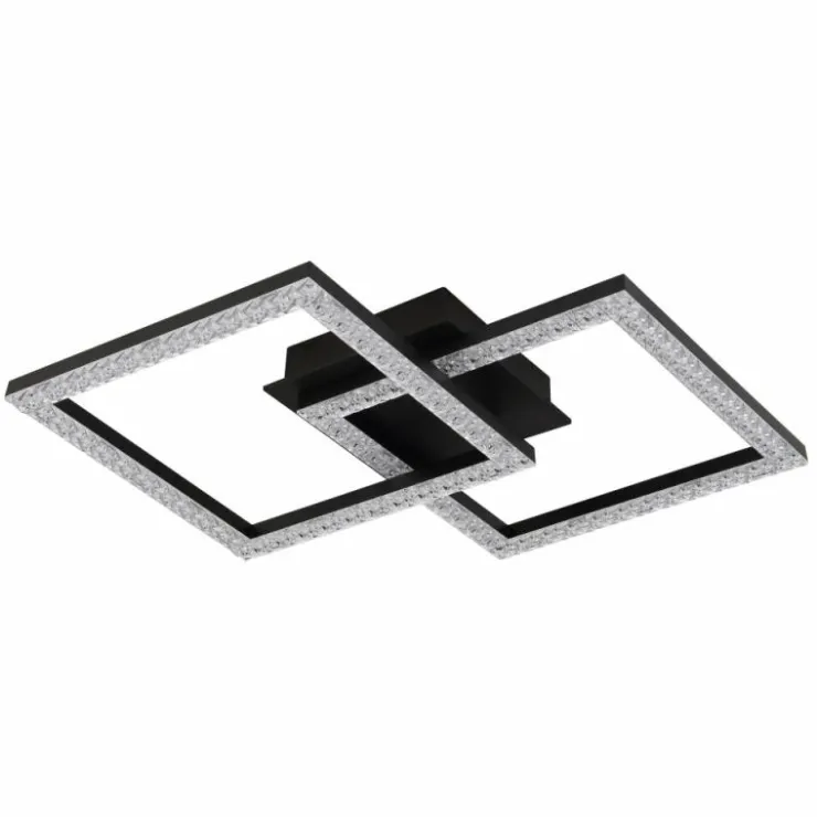 Luminaires Globo Lighting Éclairage Led|Sapena Plafonnier LED Noir, 1 lumière