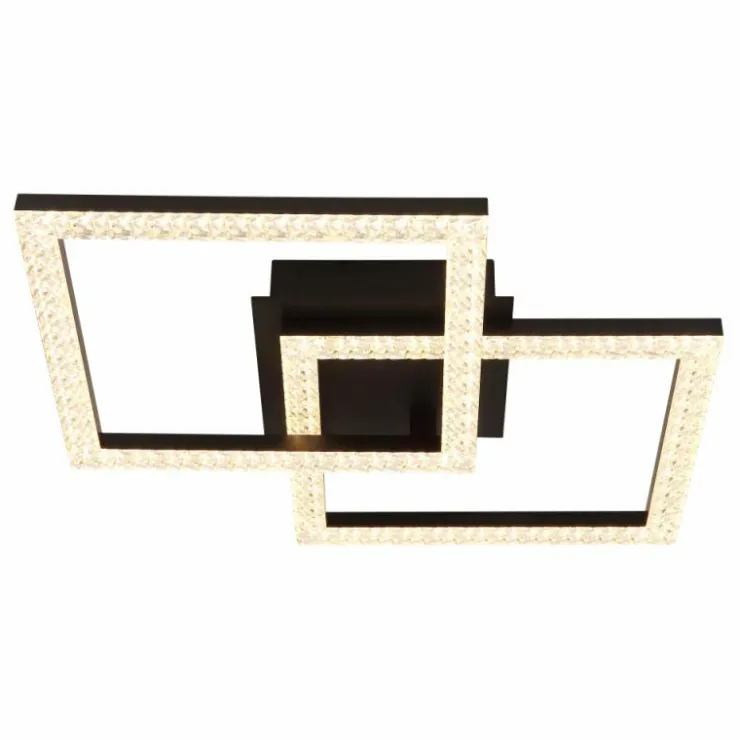 Luminaires Globo Lighting Éclairage Led|Sapena Plafonnier LED Noir, 1 lumière