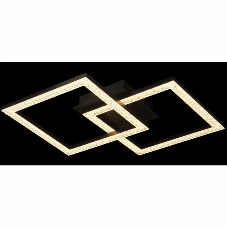 Luminaires Globo Lighting Éclairage Led|Sapena Plafonnier LED Noir, 1 lumière