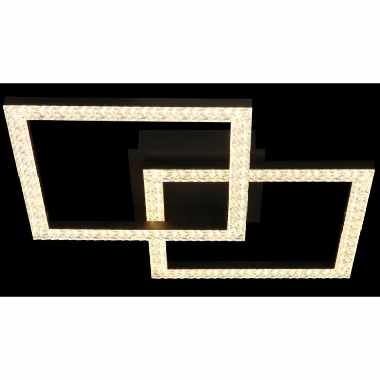 Luminaires Globo Lighting Éclairage Led|Sapena Plafonnier LED Noir, 1 lumière