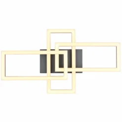 Luminaires Globo Lighting Éclairage Led|Sapena Plafonnier LED Gris, Noir, 1 lumière