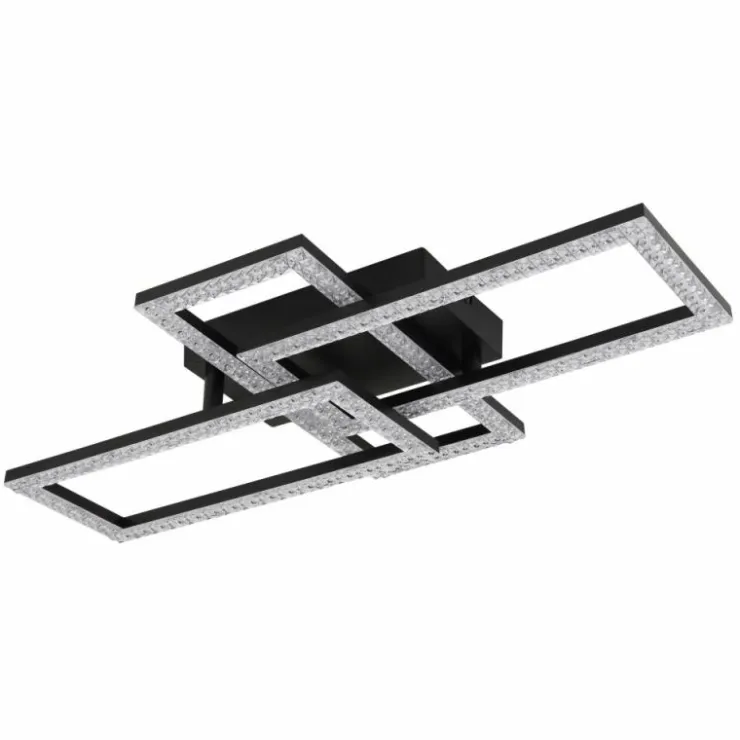 Luminaires Globo Lighting Éclairage Led|Sapena Plafonnier LED Noir, 1 lumière