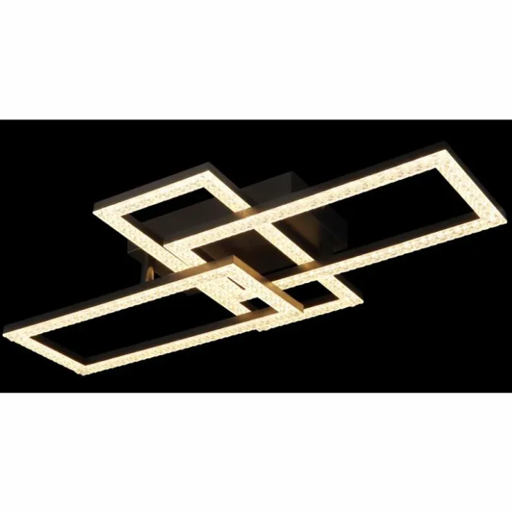 Luminaires Globo Lighting Éclairage Led|Sapena Plafonnier LED Noir, 1 lumière