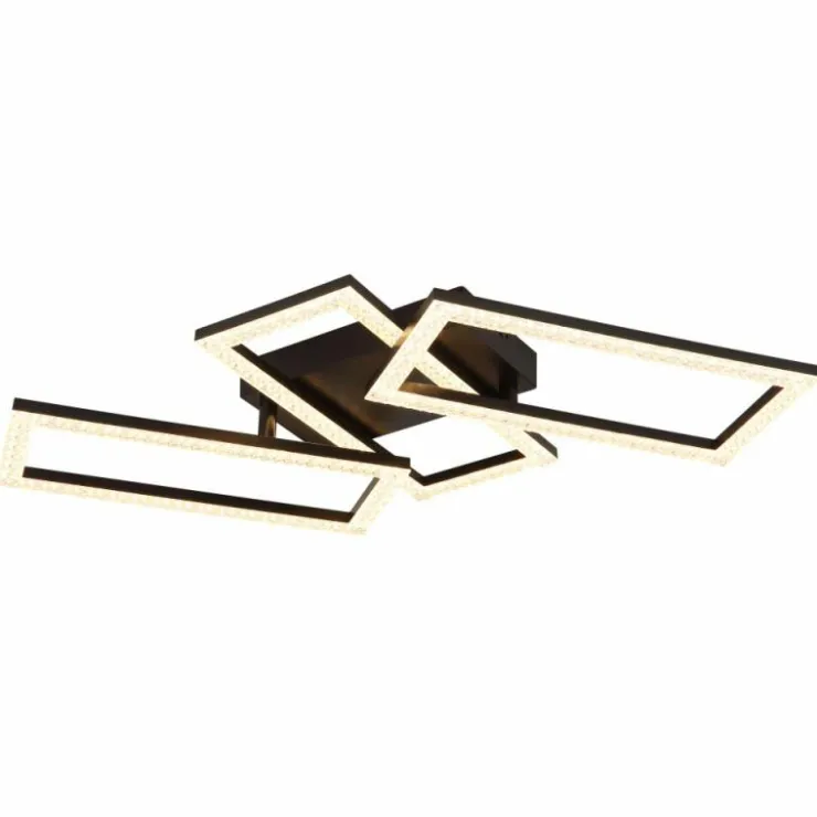 Luminaires Globo Lighting Éclairage Led|Sapena Plafonnier LED Noir, 1 lumière