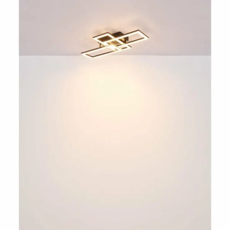 Luminaires Globo Lighting Éclairage Led|Sapena Plafonnier LED Noir, 1 lumière