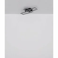 Luminaires Globo Lighting Éclairage Led|Sapena Plafonnier LED Noir, 1 lumière