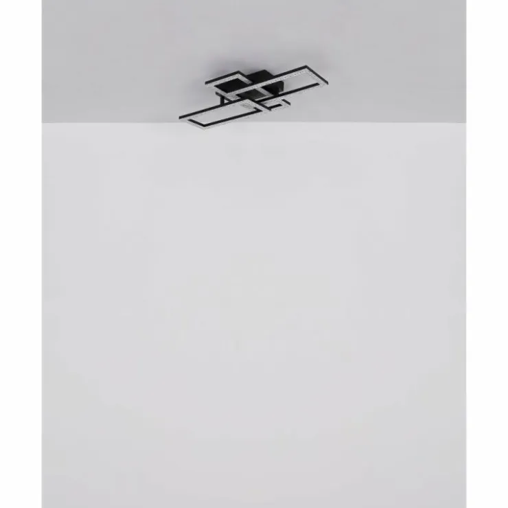 Luminaires Globo Lighting Éclairage Led|Sapena Plafonnier LED Noir, 1 lumière