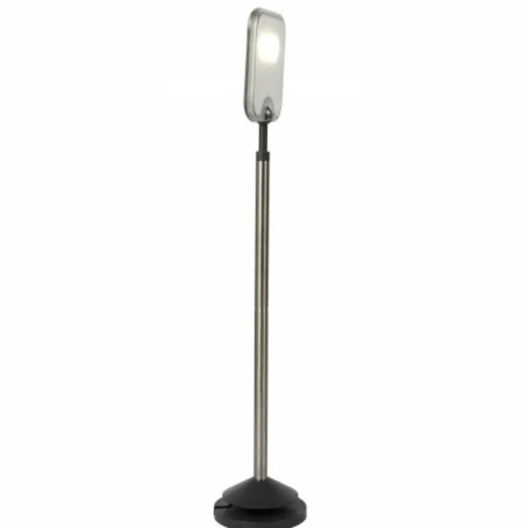 Set de 2 lampe + 1 panneau solaire Lutec MINIS LED Chrome, Noir, 3 lumières