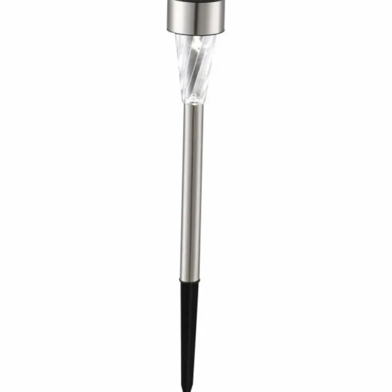 Set de 6 lampes solaires Globo SOLAR LED Acier inoxydable, 1 lumière